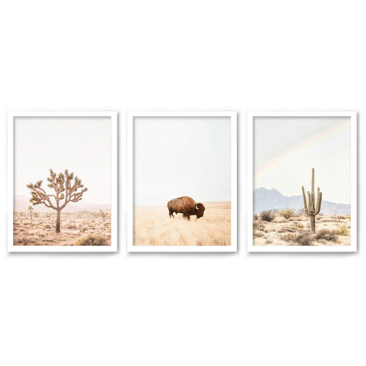 Neutral Southwest by Sisi and Seb 3 Piece Framed Triptych 