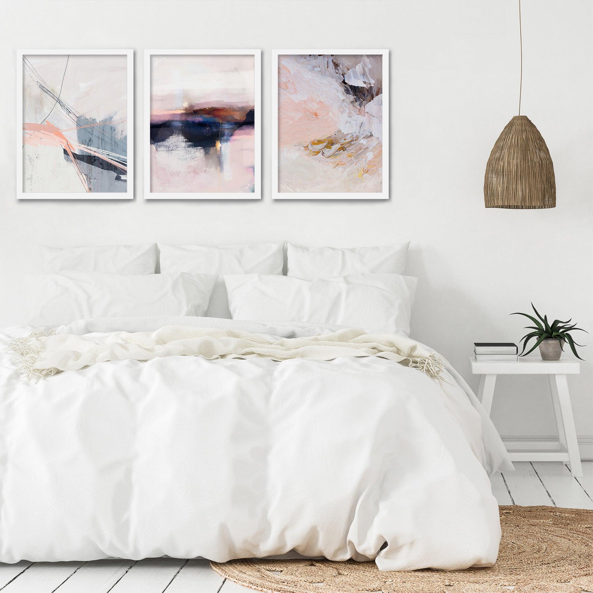 Smoky Blush by Louise Robinson 3 Piece Framed Triptych - Americanflat