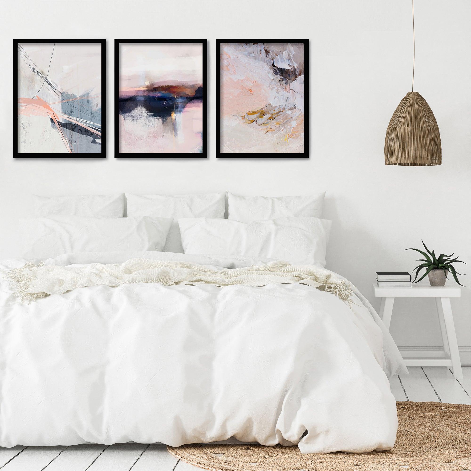 Smoky Blush by Louise Robinson 3 Piece Framed Triptych - Americanflat
