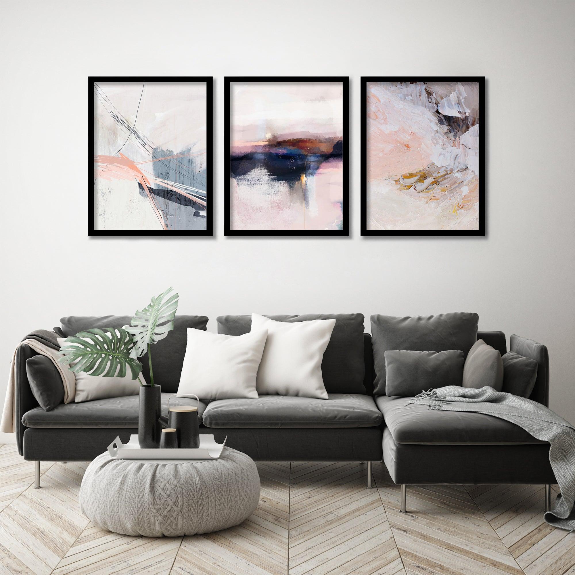 Smoky Blush by Louise Robinson 3 Piece Framed Triptych - Americanflat