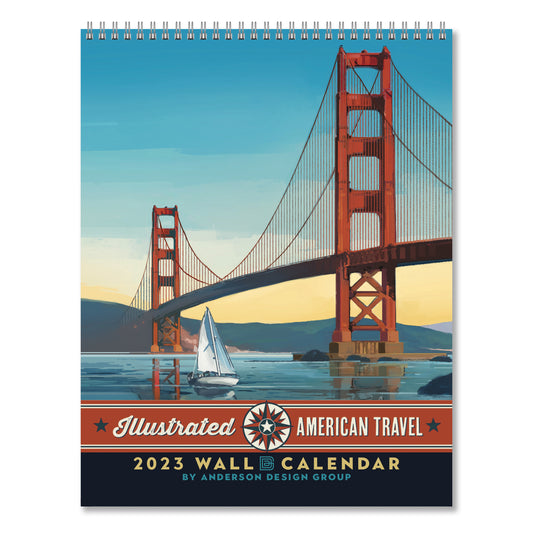 US Cities Travel Poster Design by Anderson Design Group - 2023 Wall Calendar