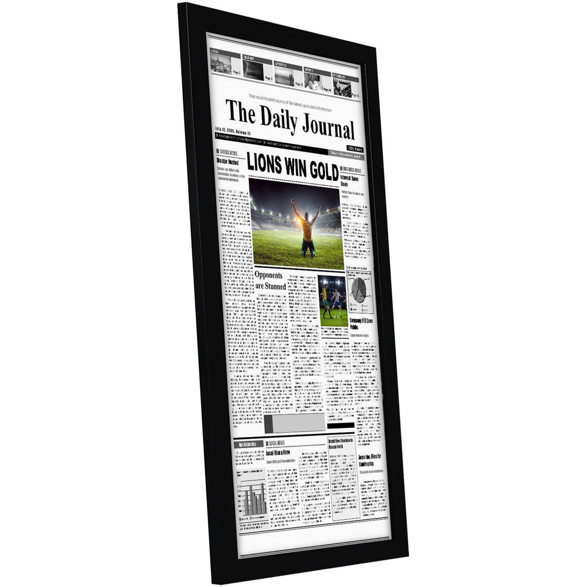 11" x 22" Newspaper Frame - Americanflat