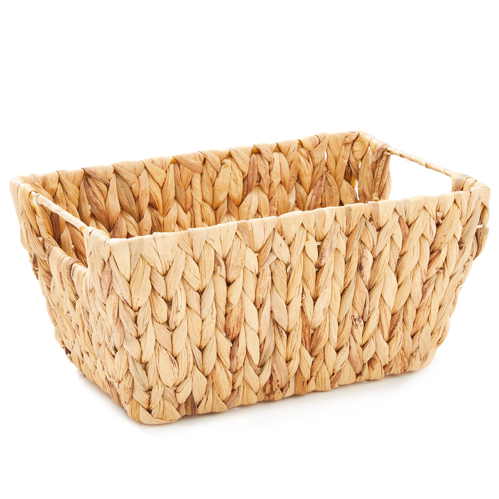 Natural Hand Woven Water Hyacinth Basket - Pack of 2 - Basket - Americanflat