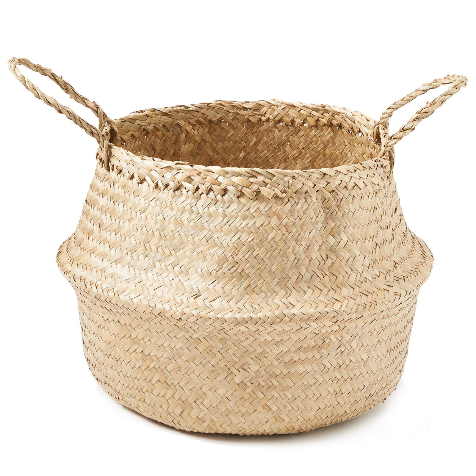 Natural Palm and Seagrass Basket - Basket - Americanflat