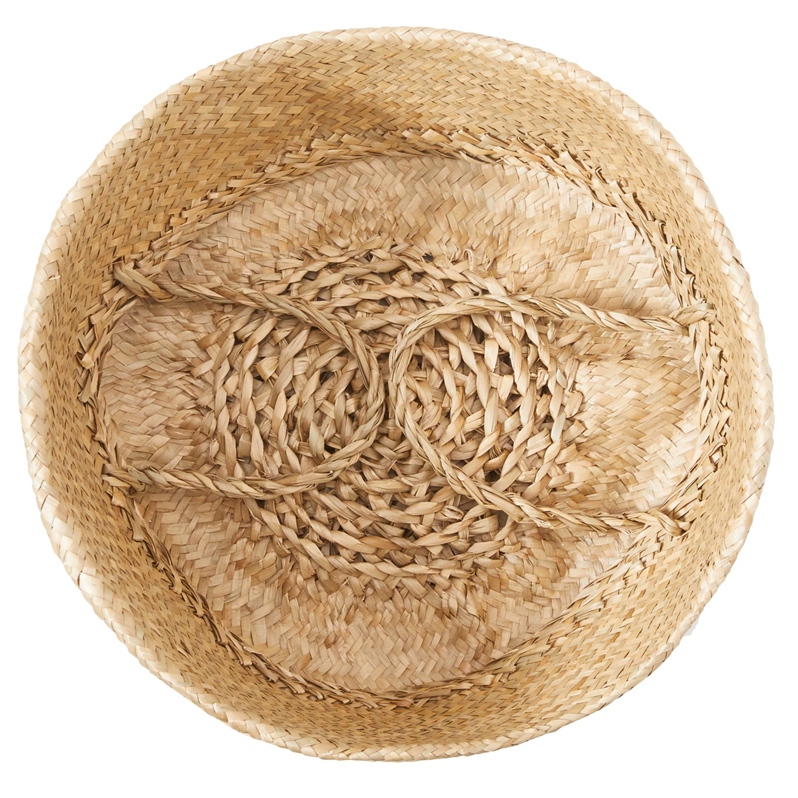 Natural Palm and Seagrass Basket - Basket - Americanflat