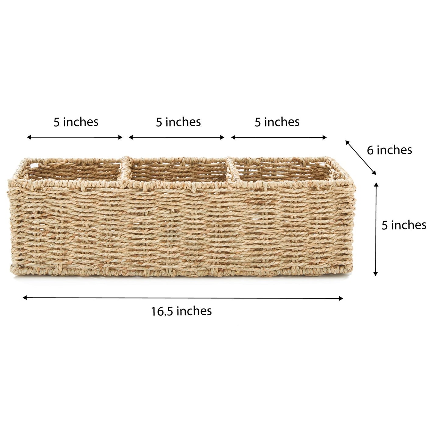 Rectangular Hand Woven Storage Basket - Basket - Americanflat