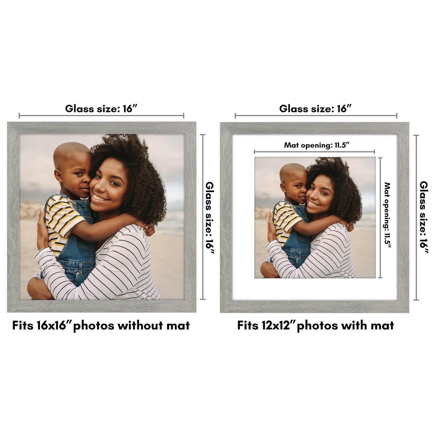 Oversized Gallery Picture Frame with Mat | Hudson Collection