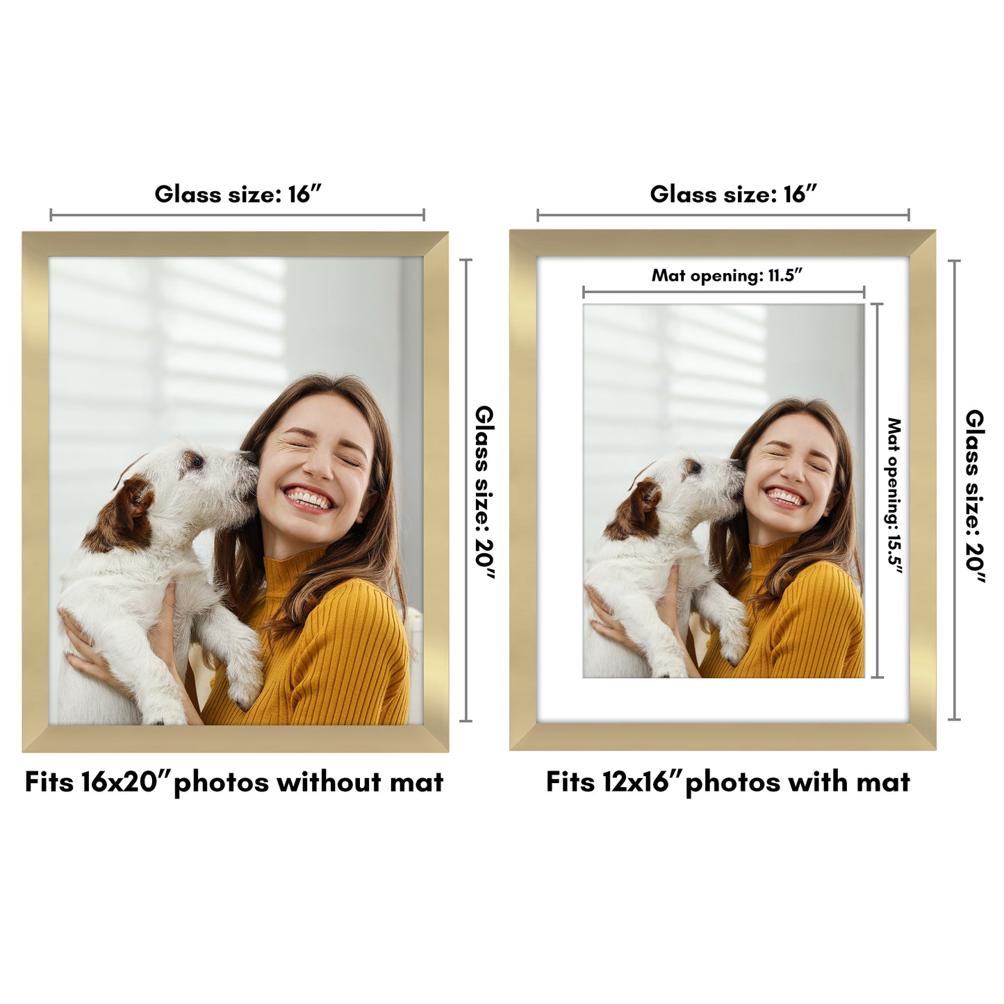 Oversized Gallery Picture Frame with Mat | Hudson Collection