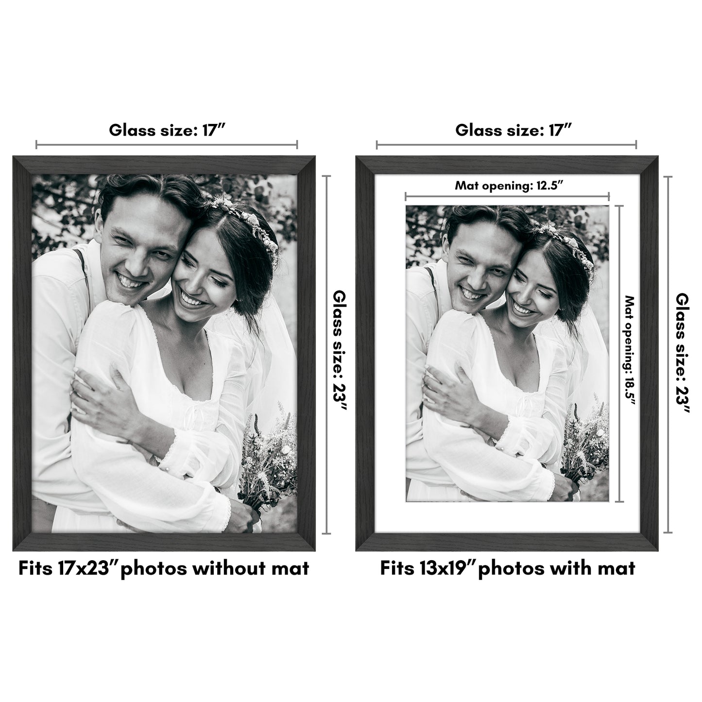 Oversized Gallery Picture Frame with Mat | Hudson Collection