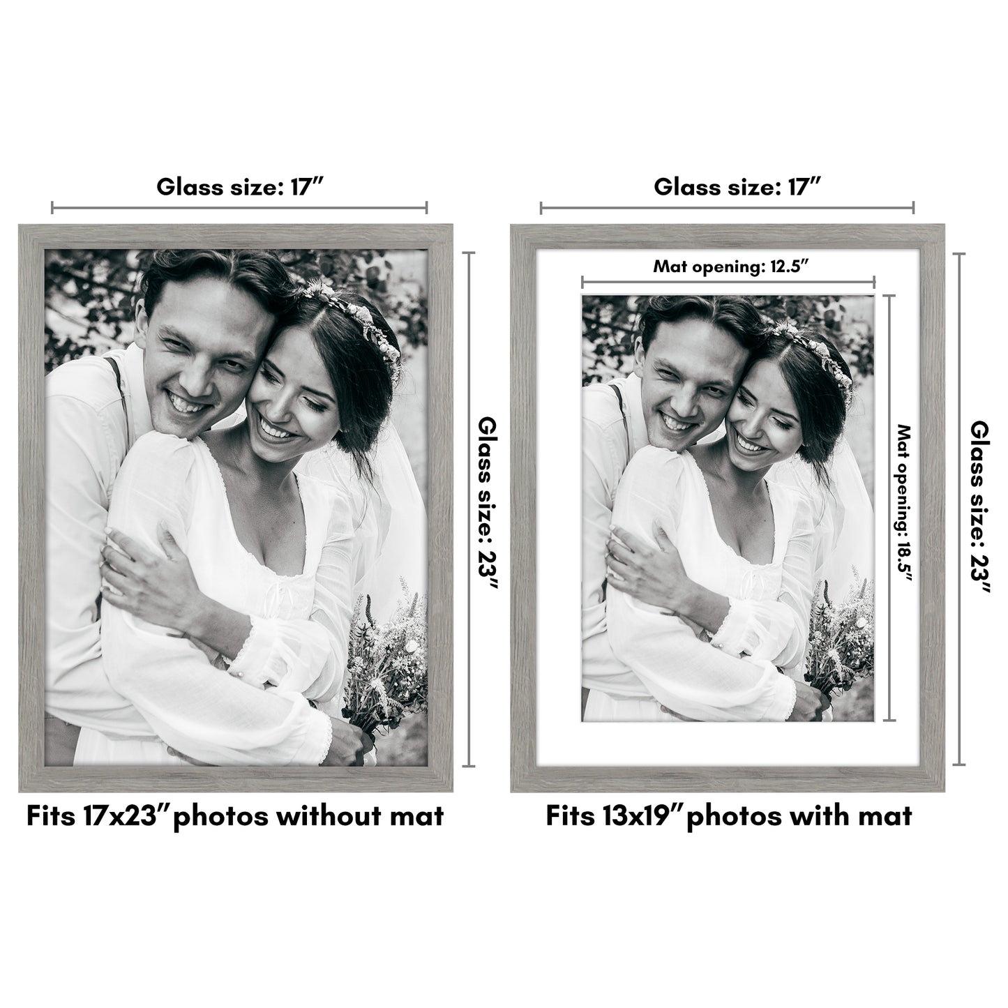 Oversized Gallery Picture Frame with Mat | Hudson Collection