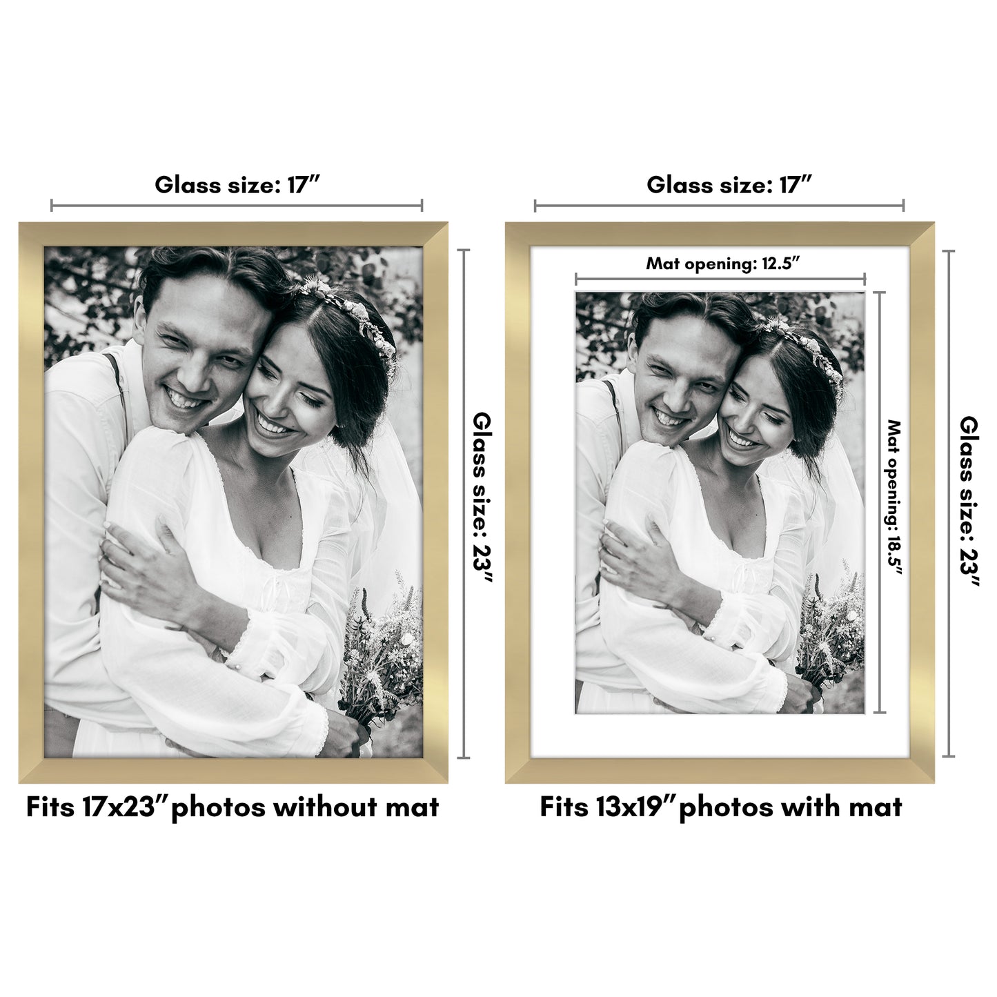 Oversized Gallery Picture Frame with Mat | Hudson Collection