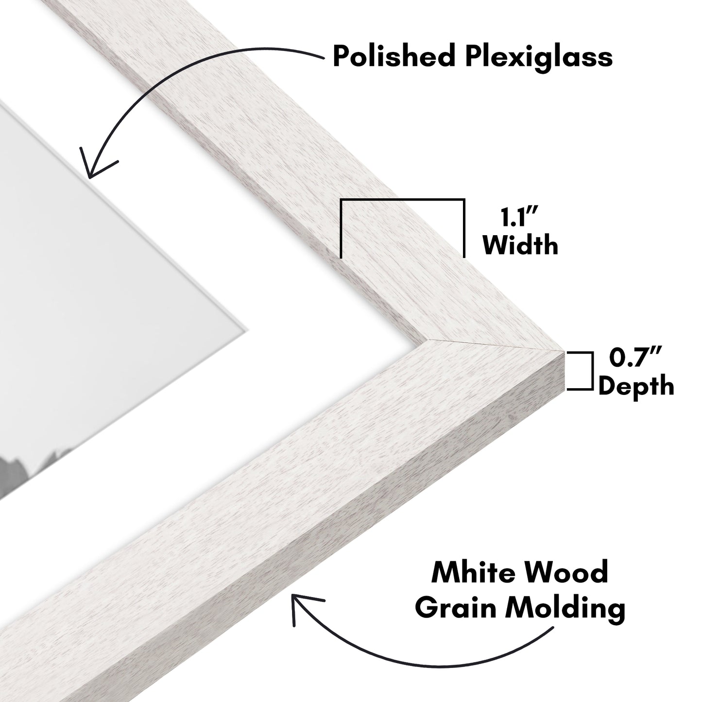 Oversized Gallery Picture Frame with Mat | Hudson Collection
