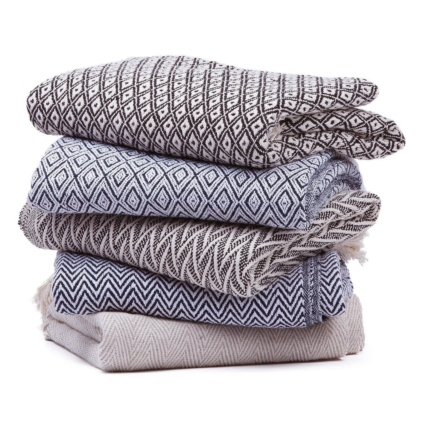 Herringbone Cotton Throw Blanket - Blanket - Americanflat