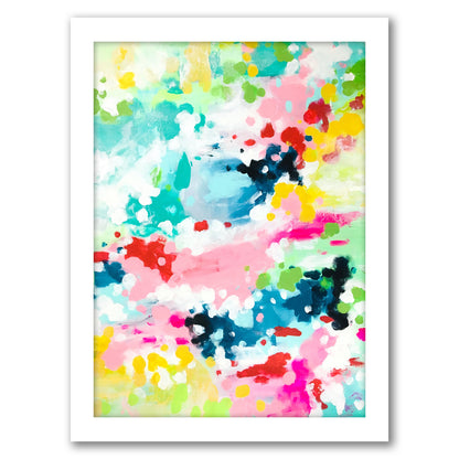 Pastel Fantasy Abstract Clouds By Ejaaz Haniff - Framed Print