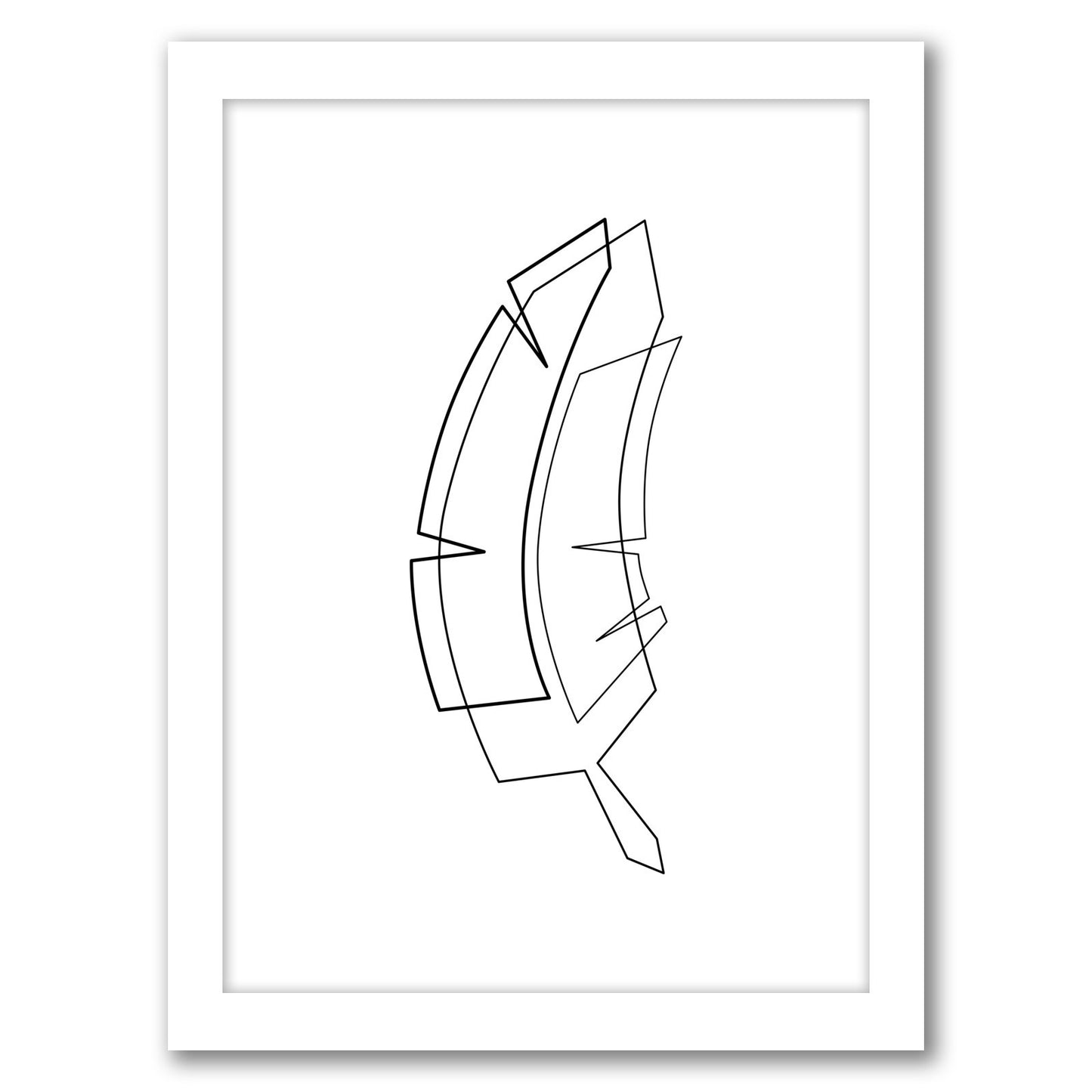 Abstract Beauty Outline by Explicit Design - Framed Print
