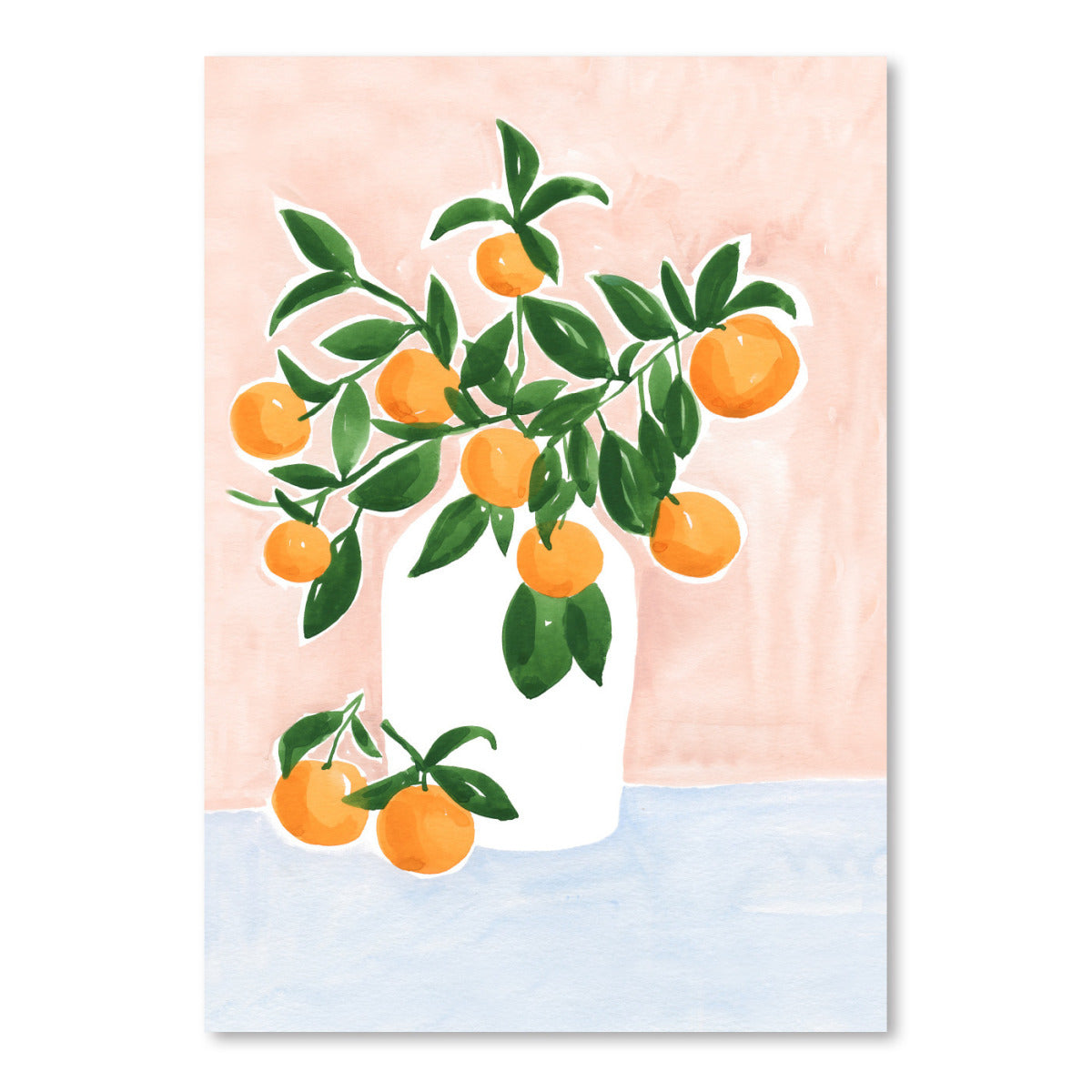 Orange Tree Branch by Sabina Fenn Art Print - Americanflat