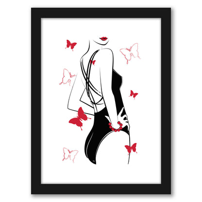 Butterfly Body By Martina - Framed Print