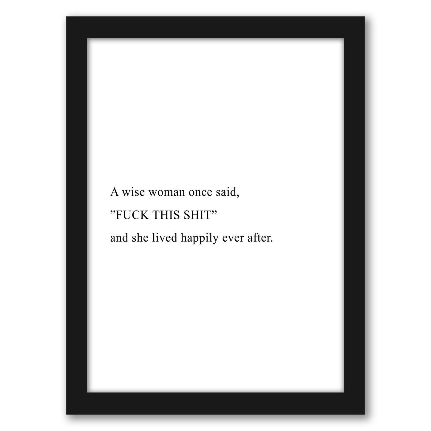 Wise Woman by Explicit Design - Framed Print