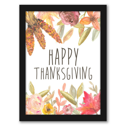 Happy Thanksgiving Festive by Jetty Home Framed Print
