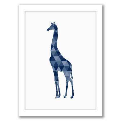 Geometric Giraffe By Nuada - Framed Print