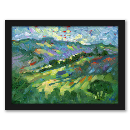 Hillside By Mary Kemp - Framed Print