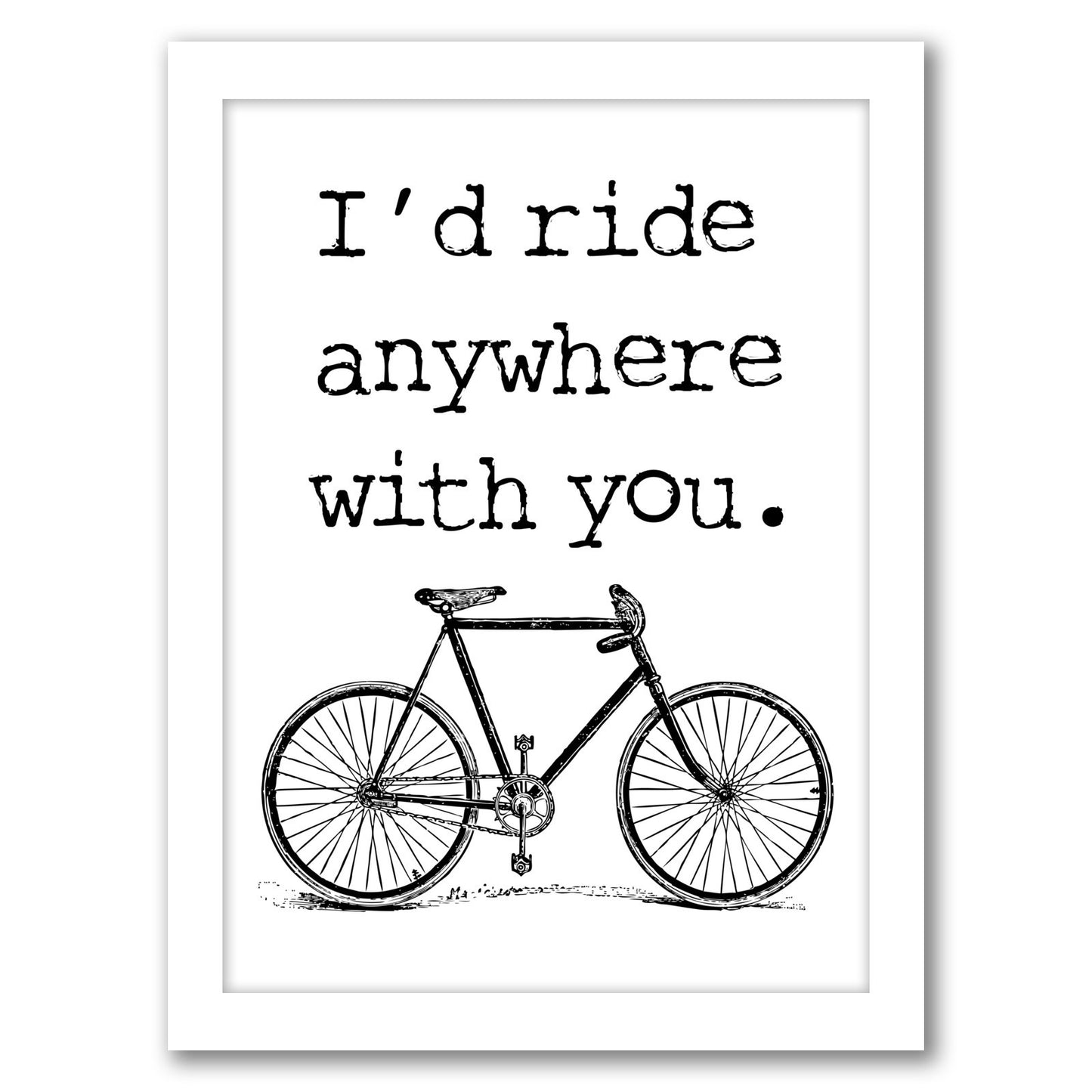 Bicycle Ride Anywhere by Amy Brinkman - Framed Print