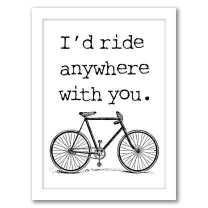 Bicycle Ride Anywhere by Amy Brinkman - Framed Print
