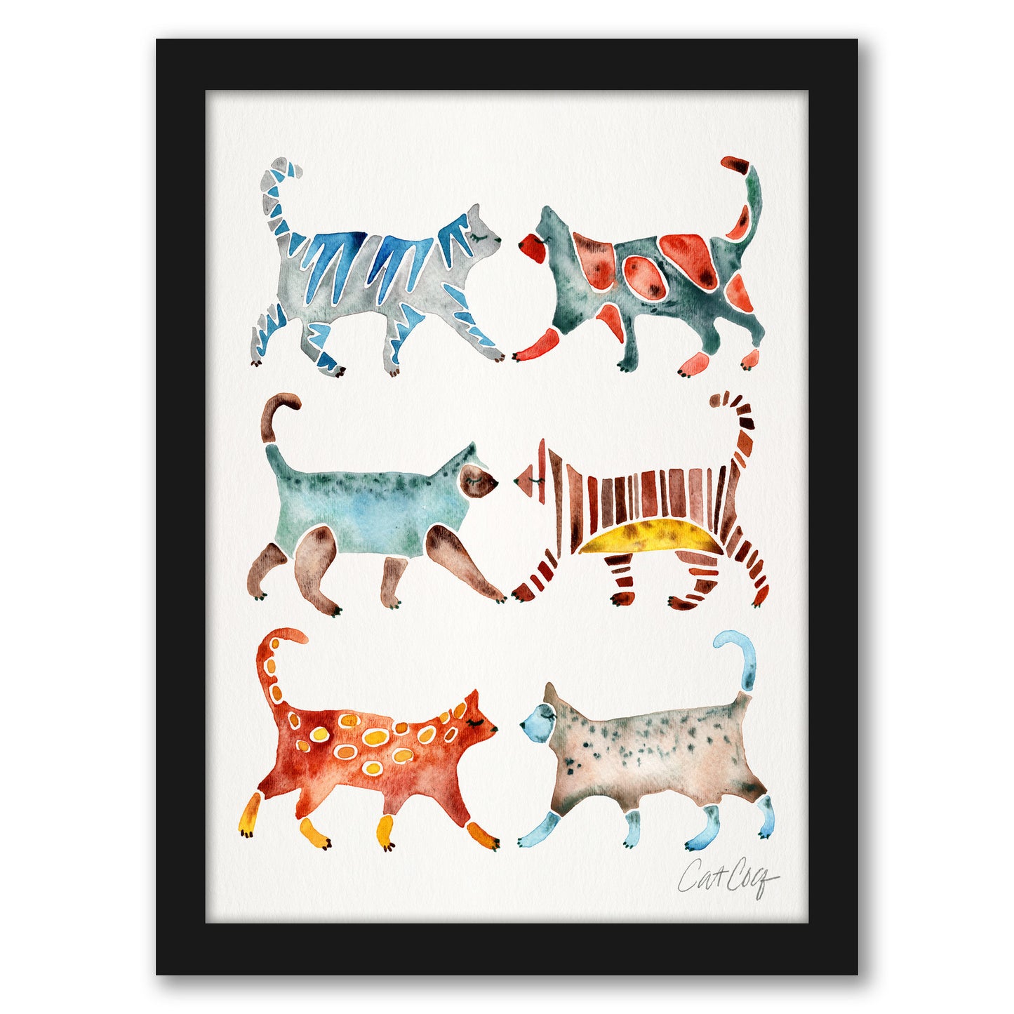 Cat Collection by Cat Coquillette - Framed Print