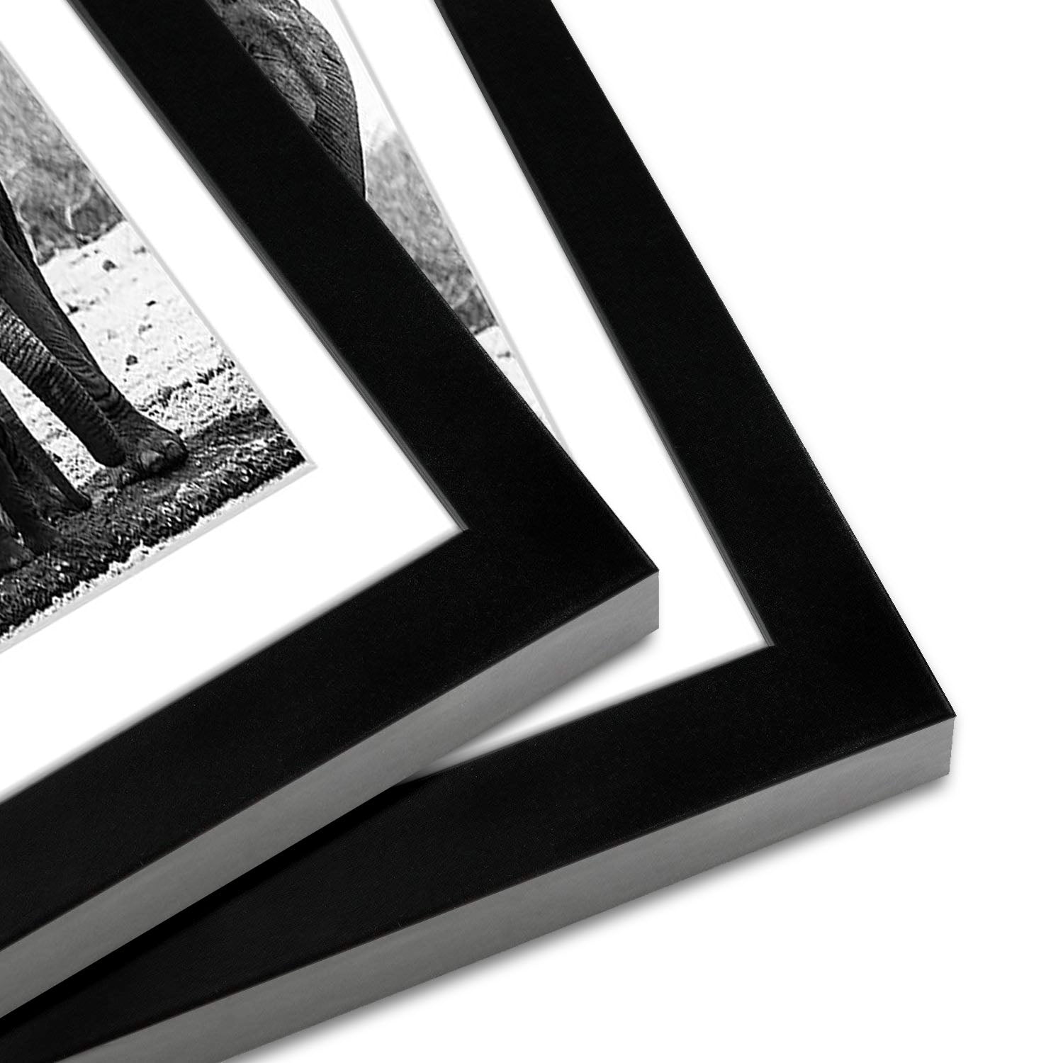 Picture Frame in Black with Lead Free Shatter Resistant Glass - Wall Mounted - 11" x 11" - Pack of 15 - Picture Frame - Americanflat