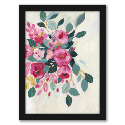 With Love Floral By Sharon Montgomery - Framed Print