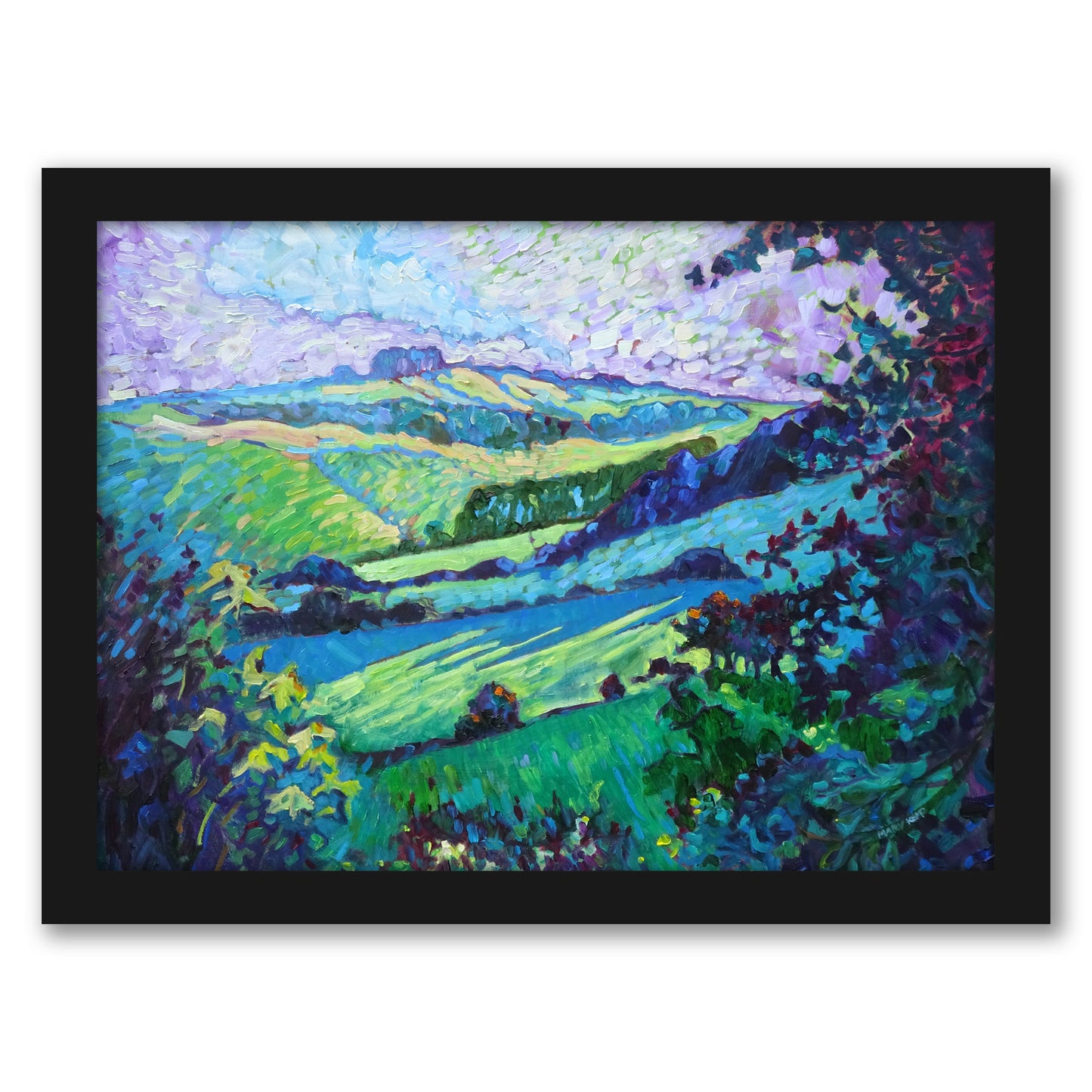 Derbyshire Hills By Mary Kemp - Framed Print