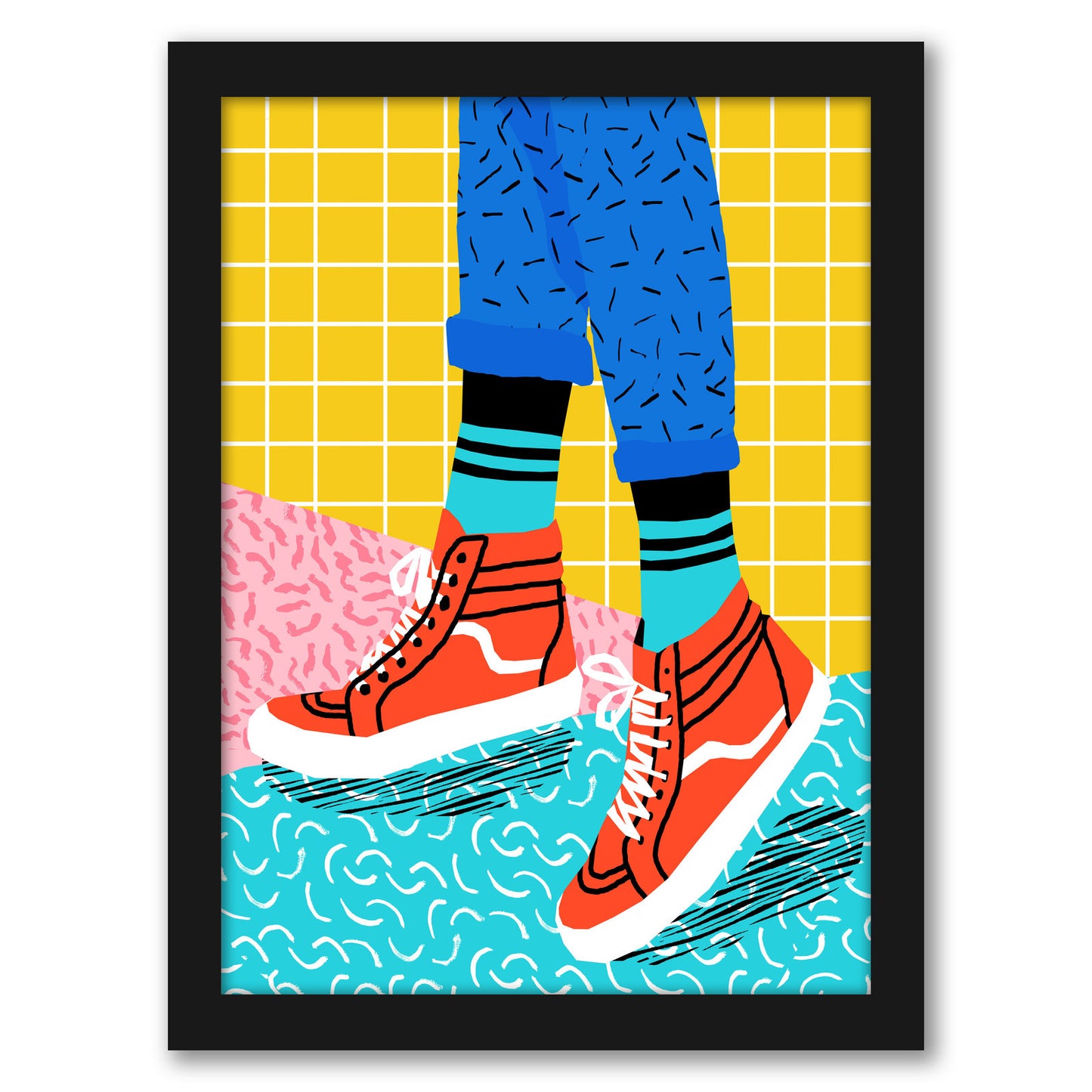 Toe Drag by Wacka Designs - Framed Print