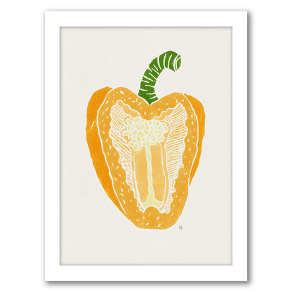 Yellow Pepper by Tracie Andrews - Framed Print
