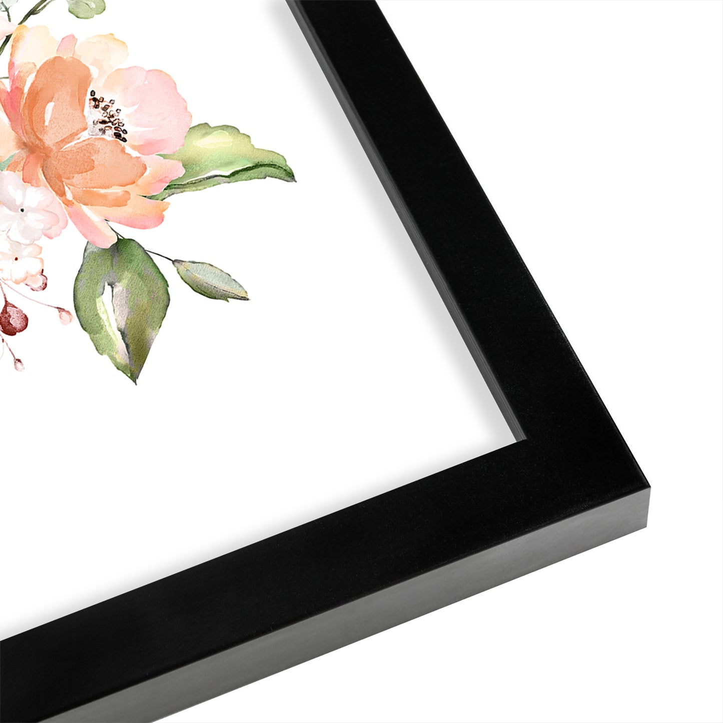 Summer Floral Geo 1 By Wall + Wonder - Framed Print