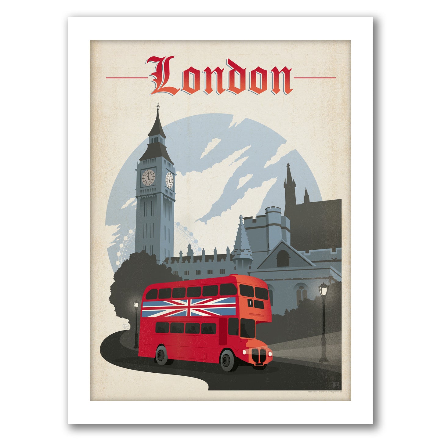 London by Anderson Design Group - Framed Print