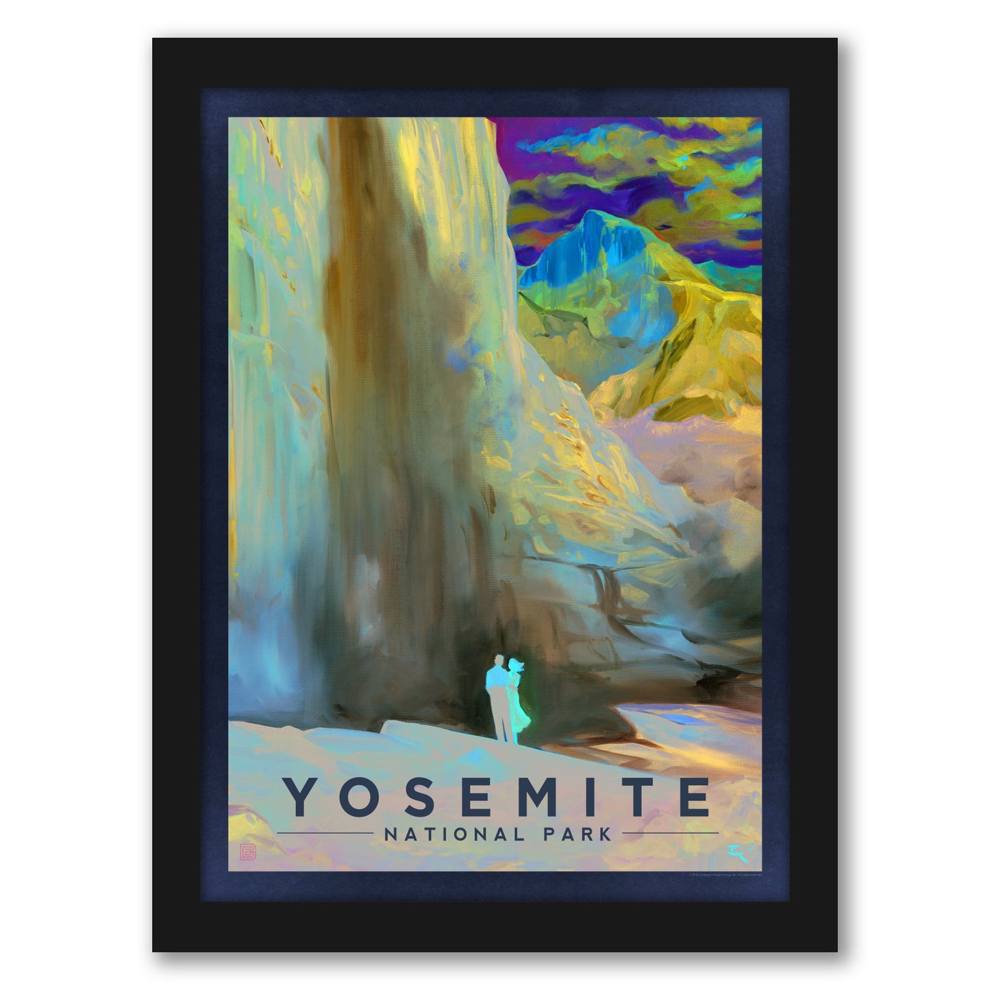 KC National Park Yosemite Falls by Anderson Design Group - Framed Print