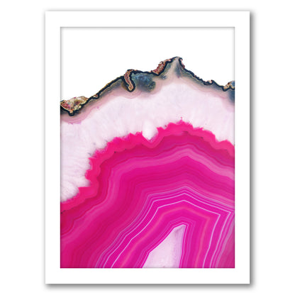 Pink Agate Slice by Emanuela Carratoni Framed Print
