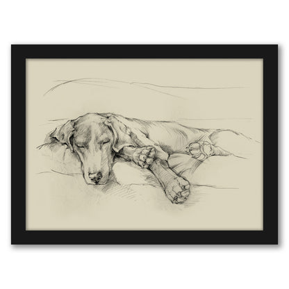 Dog Days II by Ethan Harper by World Art Group - Framed Print