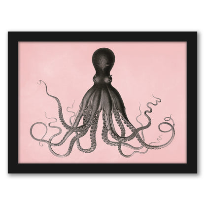 Mil Pink Choco Octopus by Coastal Print & Design - Framed Print