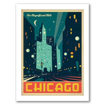 Chicago Modern Magnificent Mile by Anderson Design Group - Framed Print