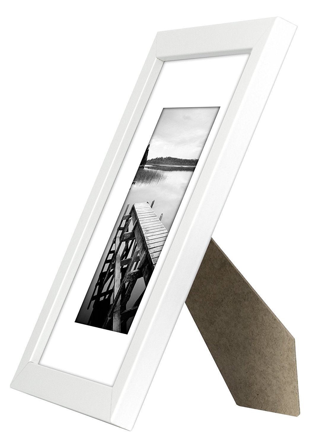 15 Pack - 8x10 White Picture Frames - Display Photographs 5x7 Inches With Mat or 8x10 Inches Without Mat - Highest Quality Materials - Picture Frame - Americanflat