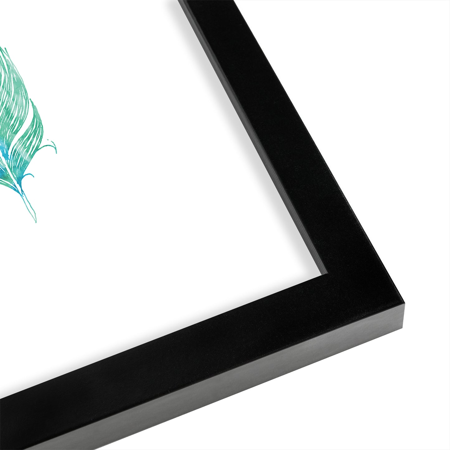Green Feather By Wall + Wonder - Framed Print
