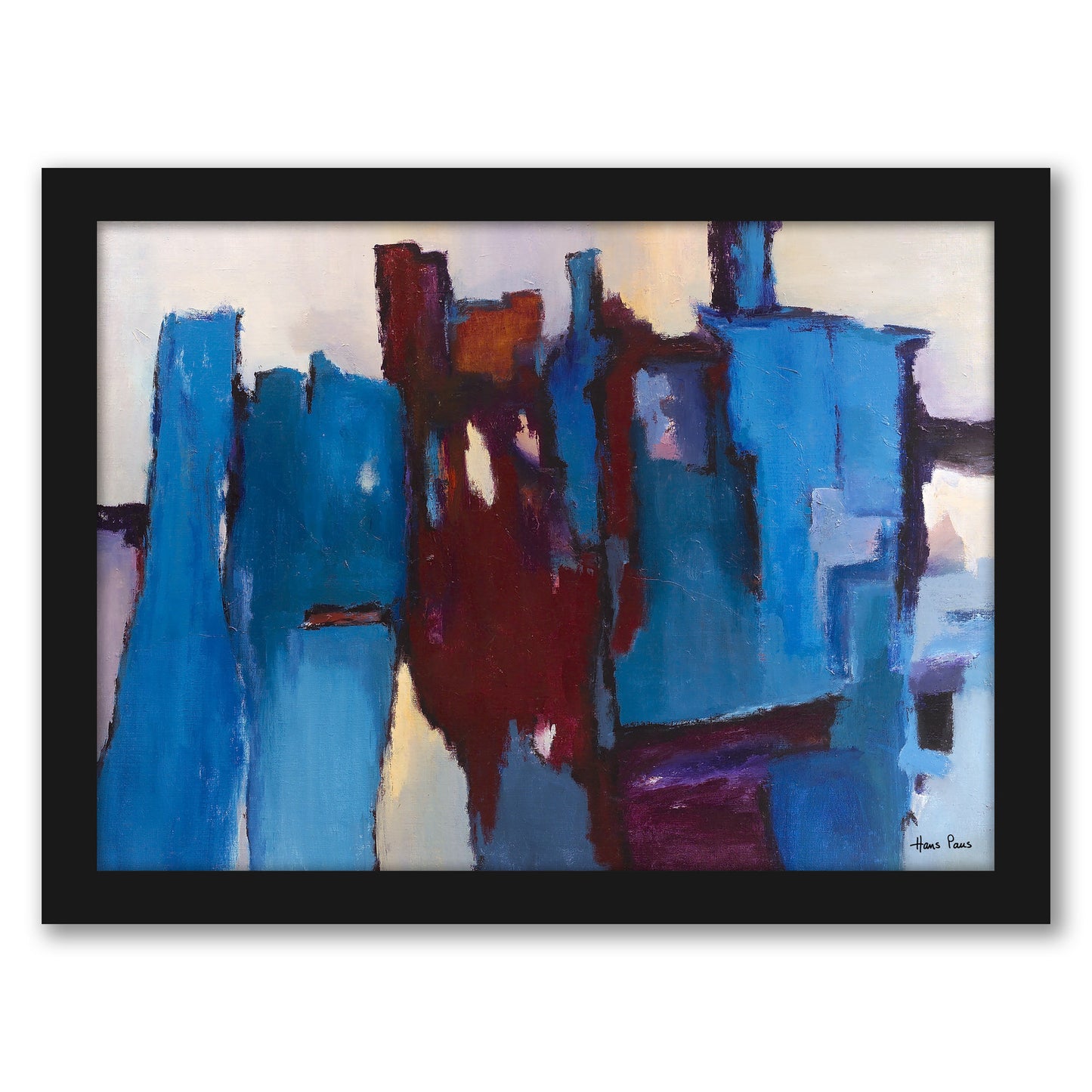 Abstract 1 By Hans Paus - Framed Print