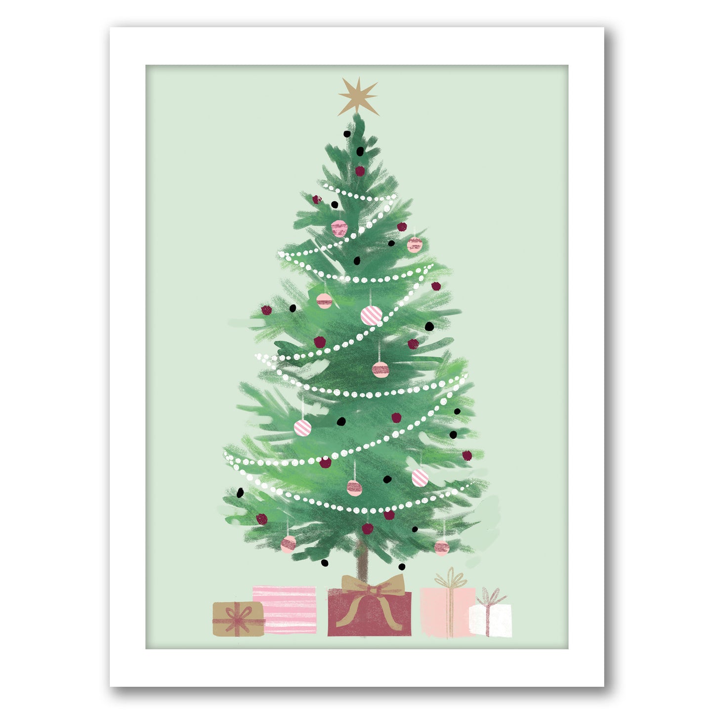 Christmas Tree By Kathryn Selbert - Framed Print