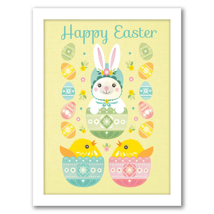 Happy Easter by Amanda Shufflebotham - Framed Print