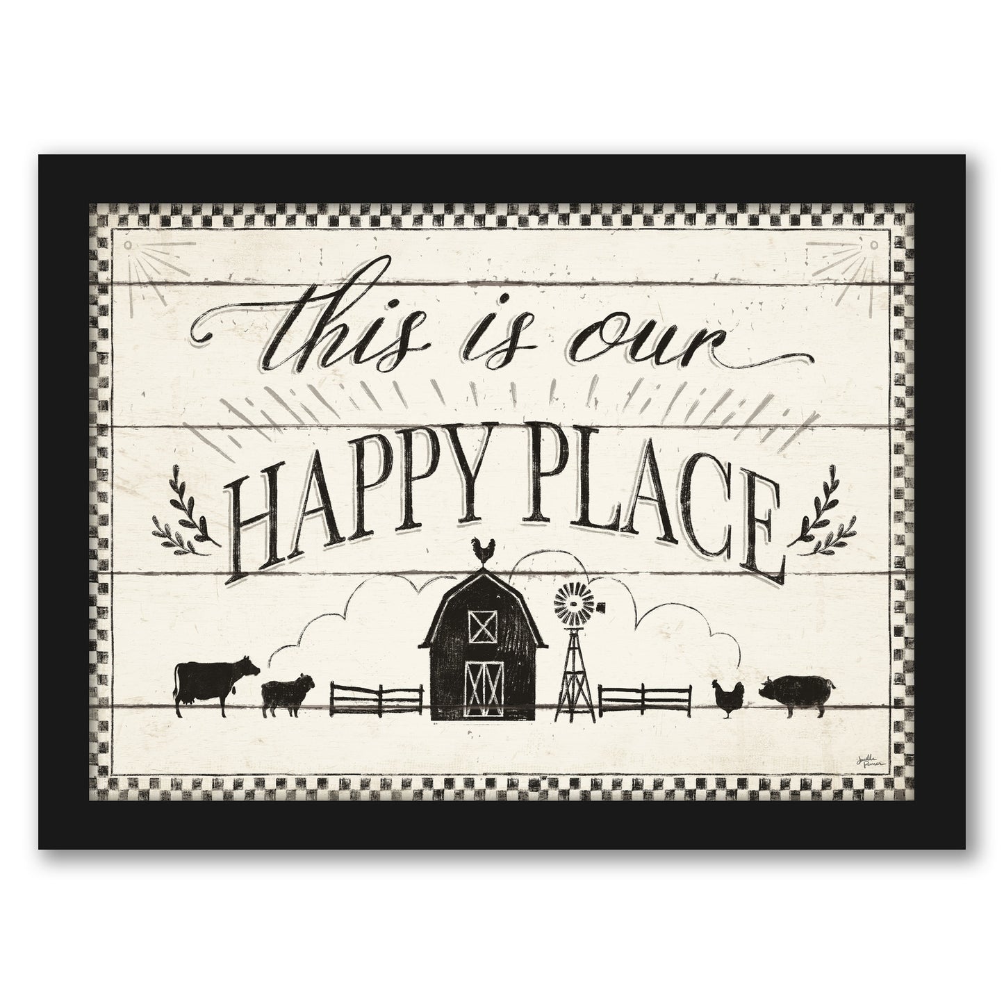 Country Thoughts I by Wild Apple - Framed Print