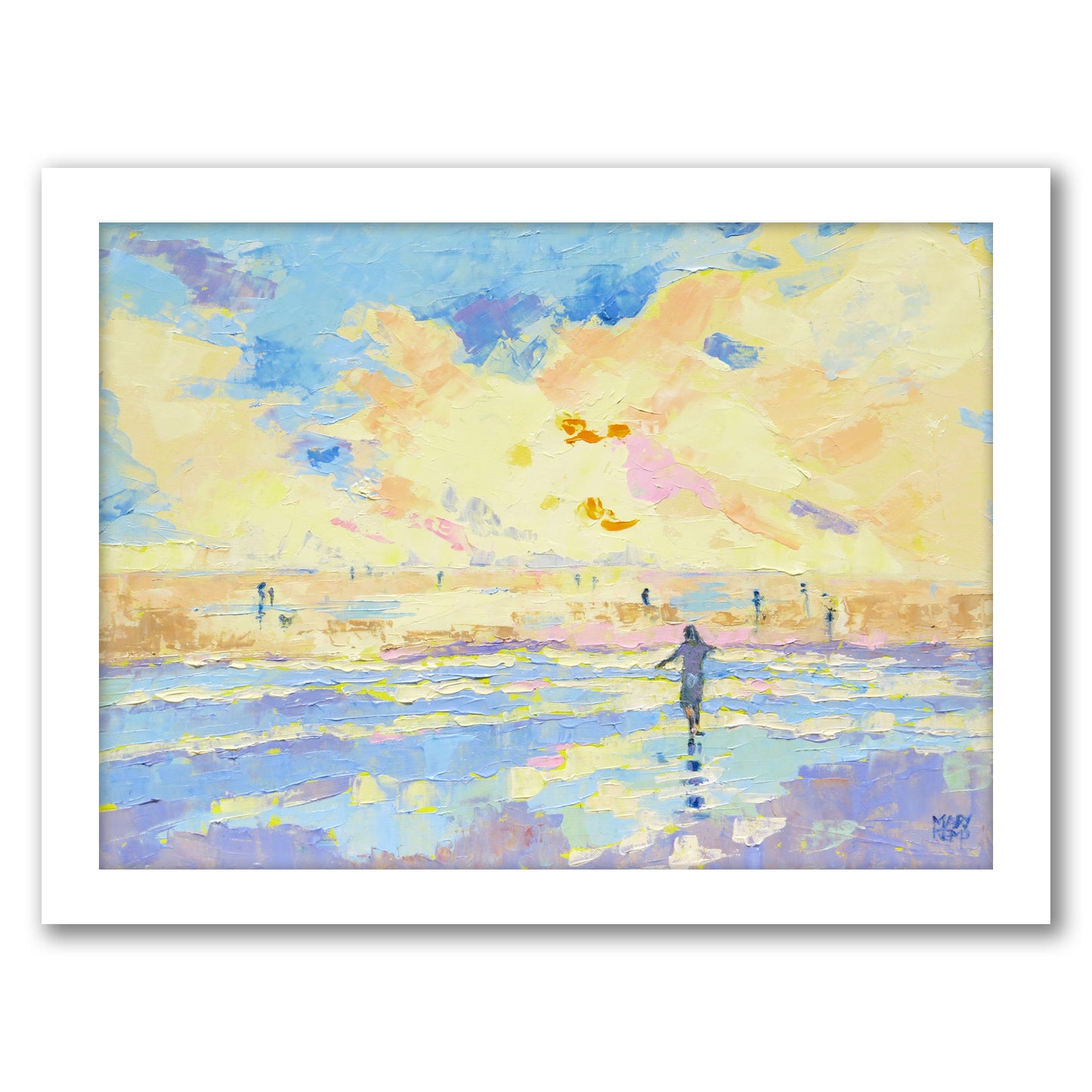 Long Lost Days By Mary Kemp - White Framed Print