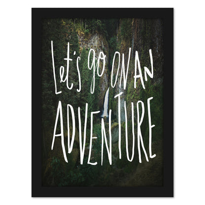 Let S Go On An Adventure by Leah Flores - Framed Print