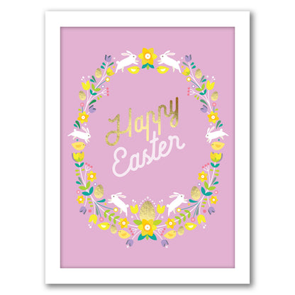 Happy Easter 3 by Amanda Shufflebotham - Framed Print