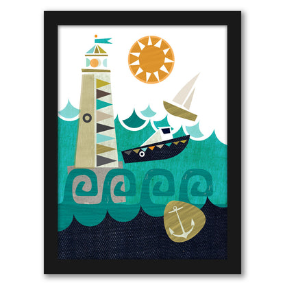 Lighthouse by Amanda Shufflebotham - Framed Print
